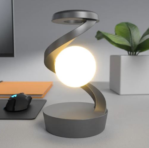 Vortex Helix Levitating Lamp